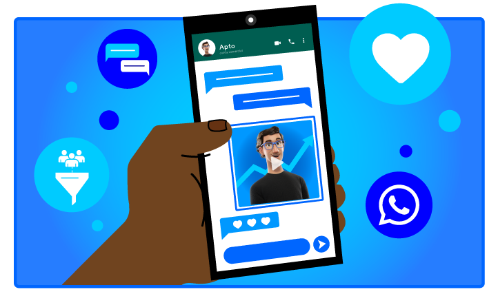Empresas como a Tegra, Rezende e Cube alcançam até 9% mais conversão com o WhatsApp MKT do Apto